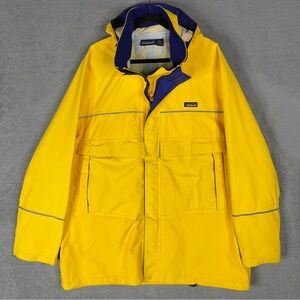 Vtg Patagonia Heavy Duty Offshore Sailing Jacket Men's XL Yellow Gorpcore 87352‎